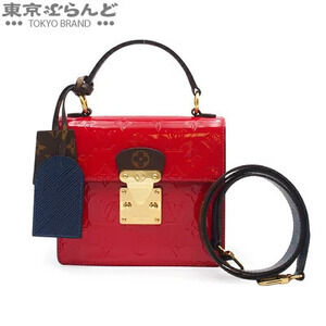 Louis Vuitton Spring Street Monogram Vernis Shoulder Bag Blue